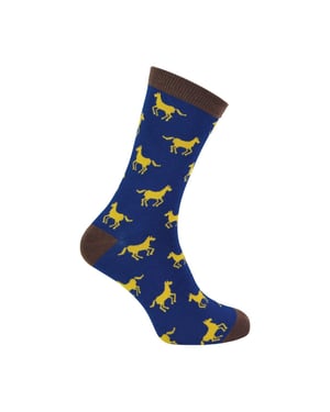 1 paquete de calcetines de bambú con estampado de animales para hombre