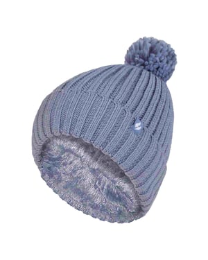 Señoras acanalado manguito térmico aislado invierno Pom Pom Bobble Hat