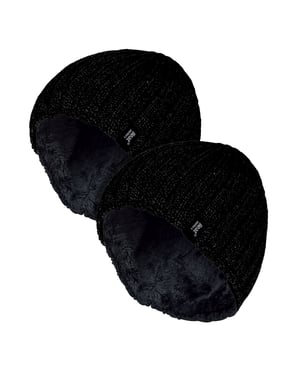 Gorro de canalé suave para hombre - Pack de 2