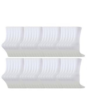 48 Pares Multipack Algodón Rico Calcetines para Niños y Niñas