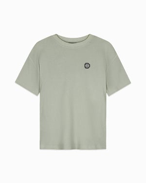 Bananas Negras, Camiseta Waffle Monograma, Verde