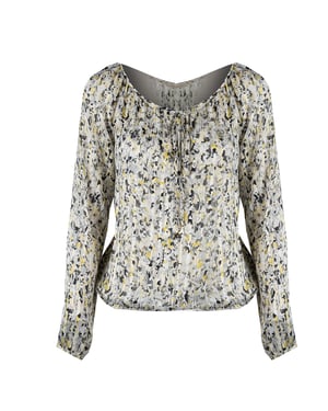Patrizia Pepe Blusa de mujer negro, amarillo, Gris