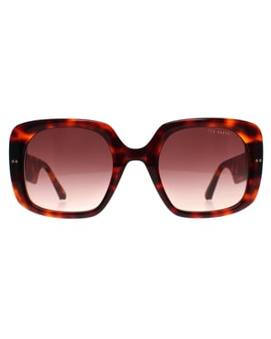 Ted Baker Cuadrado Womens Tortoise Marrón Gradiente TB1730 Catrina