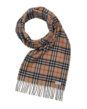 Bufanda reversible de cachemir verde de Burberry