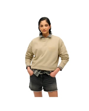 Sudadera holgada universitaria de Superdry para mujer