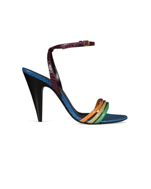 Saint Laurent Sandalias Liya Multicolor