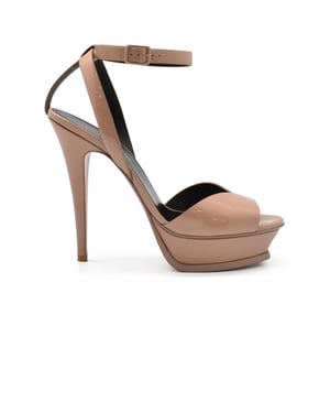 Saint Laurent Sandalias Tribute Lips Rosa