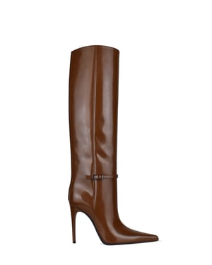 Saint Laurent Botas Vendome Camello