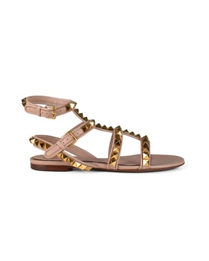 Valentino Garavani Sandalias Rockstud Rosa