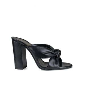 Saint Laurent Mules Loulou Negro