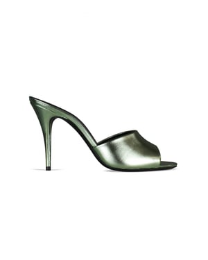 Saint Laurent LA 16 Mules Verde