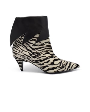 Saint Laurent Botines de potro Negro