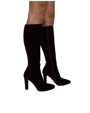 Saint Laurent Botas Lily Burdeos