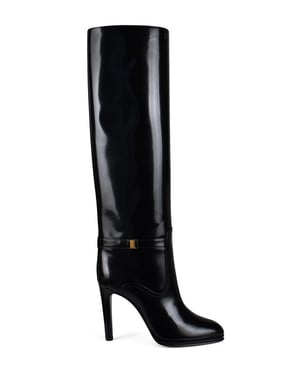 Saint Laurent Botas Diane Negro