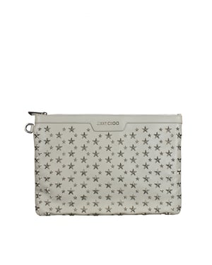 Jimmy Choo Bolso de mano Derek Blanco