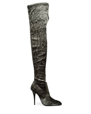 Saint Laurent Botas hasta el muslo Talia Verde