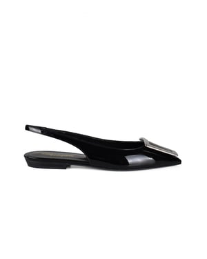 Saint Laurent Bailarinas Maxine Negro