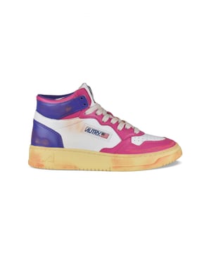 Autry Sneakers Super Vintage Mid Rosa