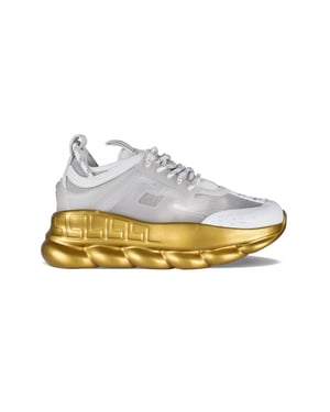 Versace Sneakers Chain Reaction Blanco