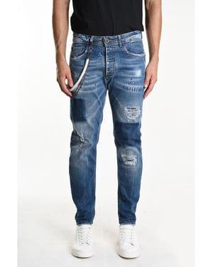 Xagon Man Vaqueros del hombre azul