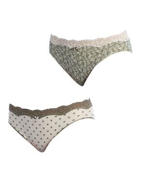 Pack-2 Braguitas Brislip Coquettes de Algodón 1031497 para Mujer