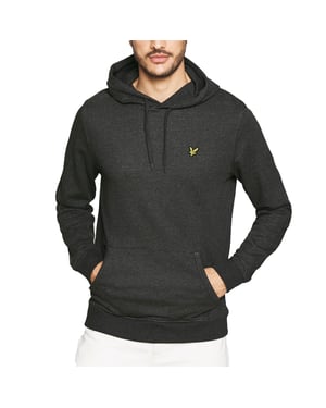 Sudadera Con Capucha Color Carbón Jaspeado De La Marca Lyle &amp; Scott