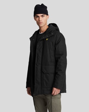 Parka de Microforro Lyle & Scott - Negro
