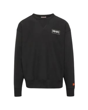 Kenzo Paris sudadera negra con logo delineado