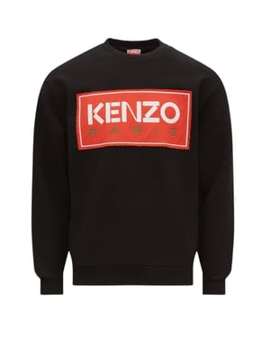Kenzo Paris Block Logo sudadera negra