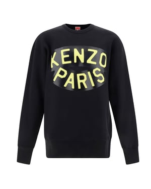 Kenzo Paris Sudadera Negra Con Logo Grande