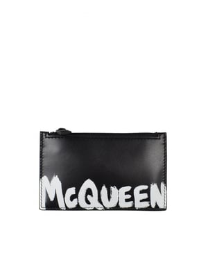 Alexander McQueen Tarjetero Negro