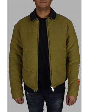 Heron Preston Chaqueta de plumón Caqui