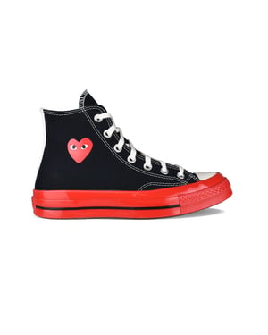 Comme des garçons Sneakers Chuck Taylor alta Negro