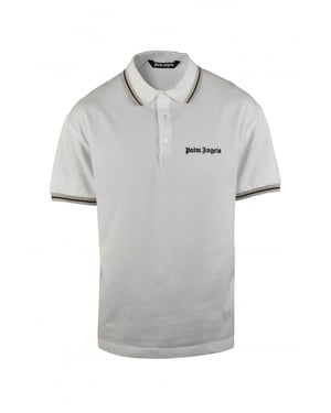 Palm Angels Polo Blanco