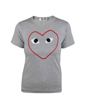 Comme des garçons Camiseta Gris