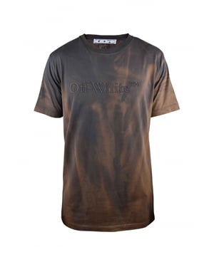 Off-White Camiseta Marrón