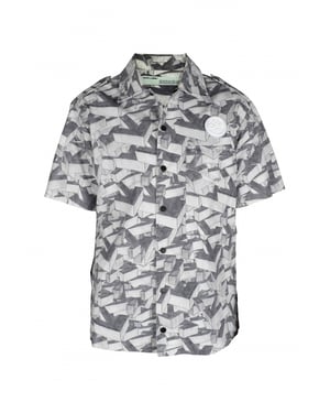 Off-White Camisa Gris