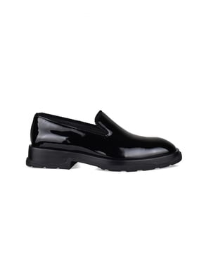 Alexander McQueen Mocasines Slip-On Tread Negro