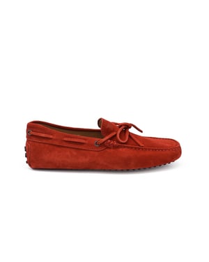 Tod’s Mocasines de ante Rojo