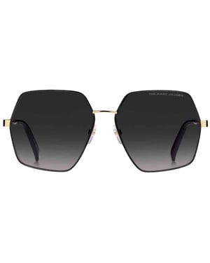 Marc Jacobs Gafas de sol con lentes SF en gris oscuro y detalles en dorado y negro