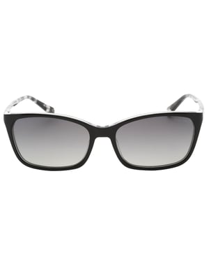 Gafas de sol estilo CRY en negro con lentes polarizadas SF grises de Banana Republic