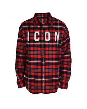 Dsquared2 Camisa de franela Rojo