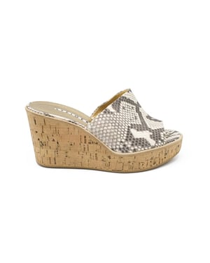 Walter Steiger Mules con plataforma Beige