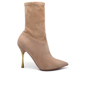 Valentino Garavani Botines de tacón trenzado Beige