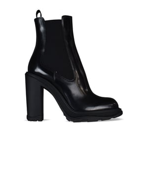 Alexander McQueen Botas Tread Chelsea Negro