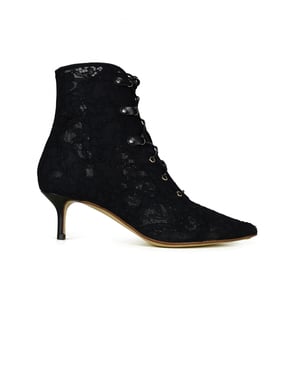 Francesco Russo Botines de encaje Negro