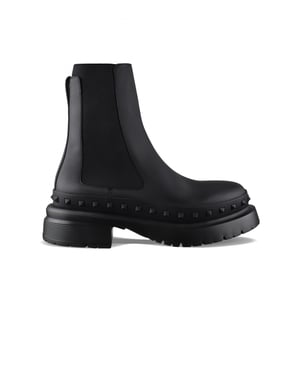 Valentino Garavani Botas M-Way Rockstud Negro