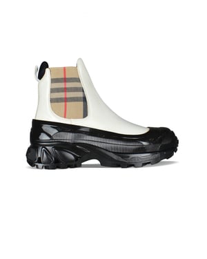 Burberry Botas Chelsea Blanco