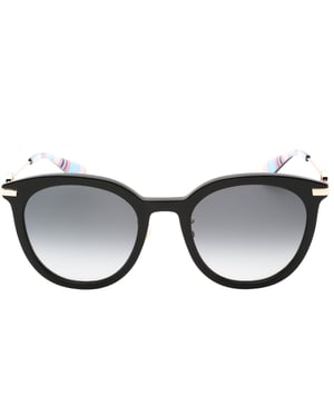 Kate Spade Keesey/G/S Gafas de sol negras con lentes SF gris oscuro