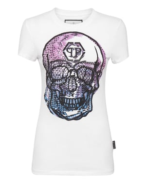 Camiseta Cuello Redondo Skull